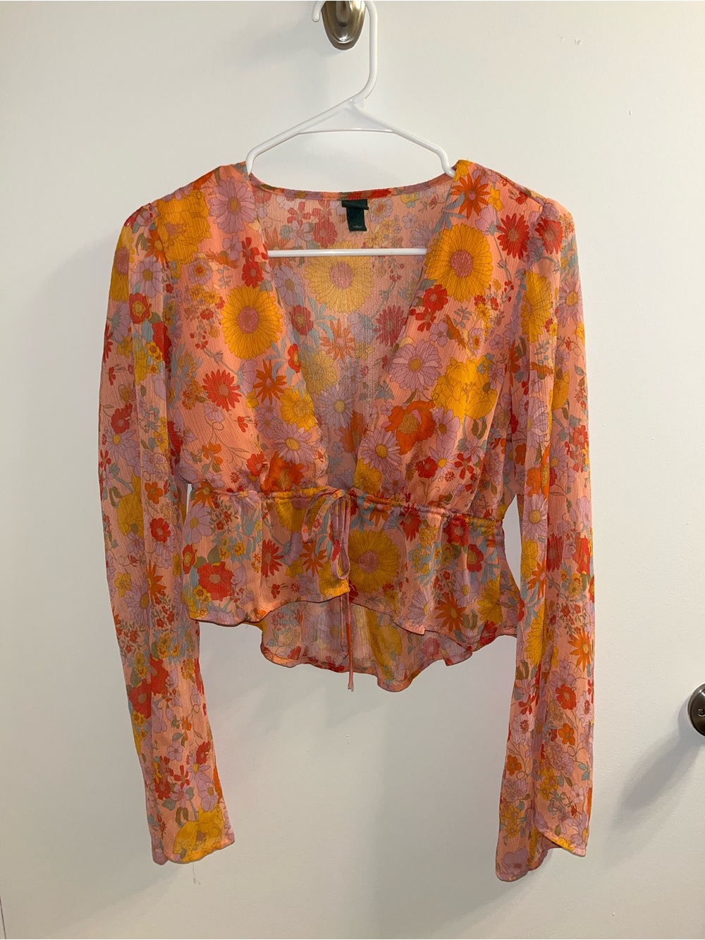 Wild Fable Floral Sheer Top